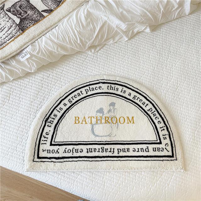 Tappetino da bagno antiscivolo Ins Style Zerbino assorbente Tappetini d'ingresso Tappetini da balcone Tappeti da veranda Tappetino da bagno per soggiorno