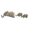 3 Pcs/set Elephant Set Lucky Longevity Gift, Mother and Child Elephant Ornament Crafts Design Cute Home Furnishings.