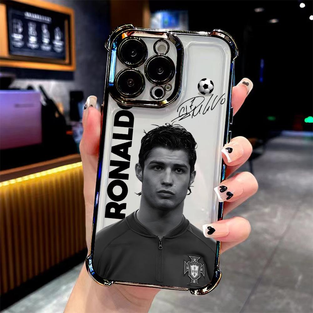 Famous Football Players C-CR7 Plating Phone Case For Samsung S26 S25 S24 S23 S22 S21 S20 FE Note20 Edge Plus Ultra 4G 5G Anti
