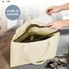 1pc Triangular Storage Bags with Handles and Base, Hanger Organizer, Beach Bag, Suitable for Travel, Outdoor, Home Storage
