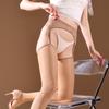 Ultra-thin Sexy Lace Garter Stockings with Oil Sheen - Seductive Over-the-Knee Lingerie