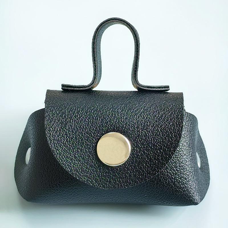 

Шикарный кожаный мини-кошелек и кулон-подвеска для ожерелья, чехол для наушников