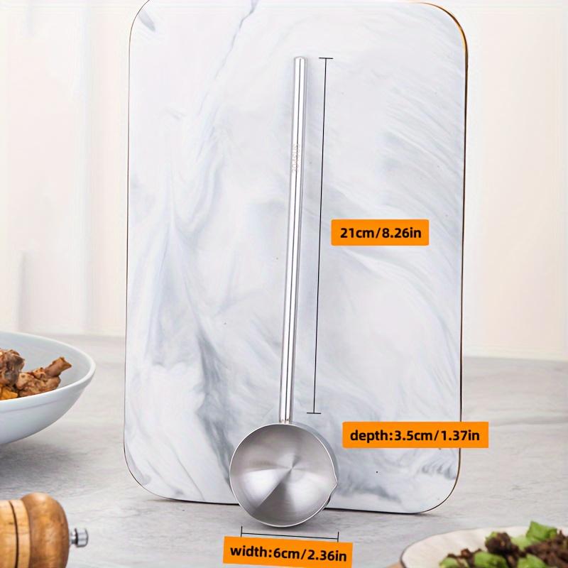 Stainless Steel Extended Handle Hot Oil Spoon Burning and Splashing Small Spoon Oil Pouring and Hot Oil Special Small Pot