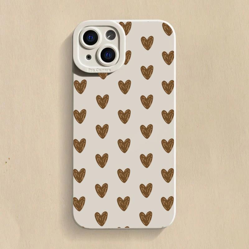 Luxury Love Heart Silicone Phone Case For Xiaomi Redmi Note 14 13 12 11 Pro Plus 5G 12S 11S Redmi 13C 14C 12 4G Shockproof Cover