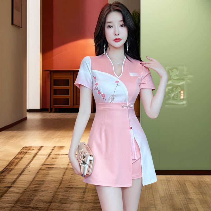 

Dress Sexy Health Slim Looking Technician Overalls 3102 Pink 2XL(Suggested [62.50 kg-66.00 kg wear]])
