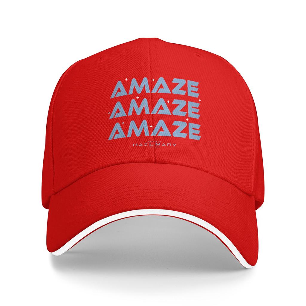 Summer Casual Baseball Cap Project Hail Mary Amaze Repeat Typography Poster Running Hippie Hip Hop Hats Men Design Baseball Caps
