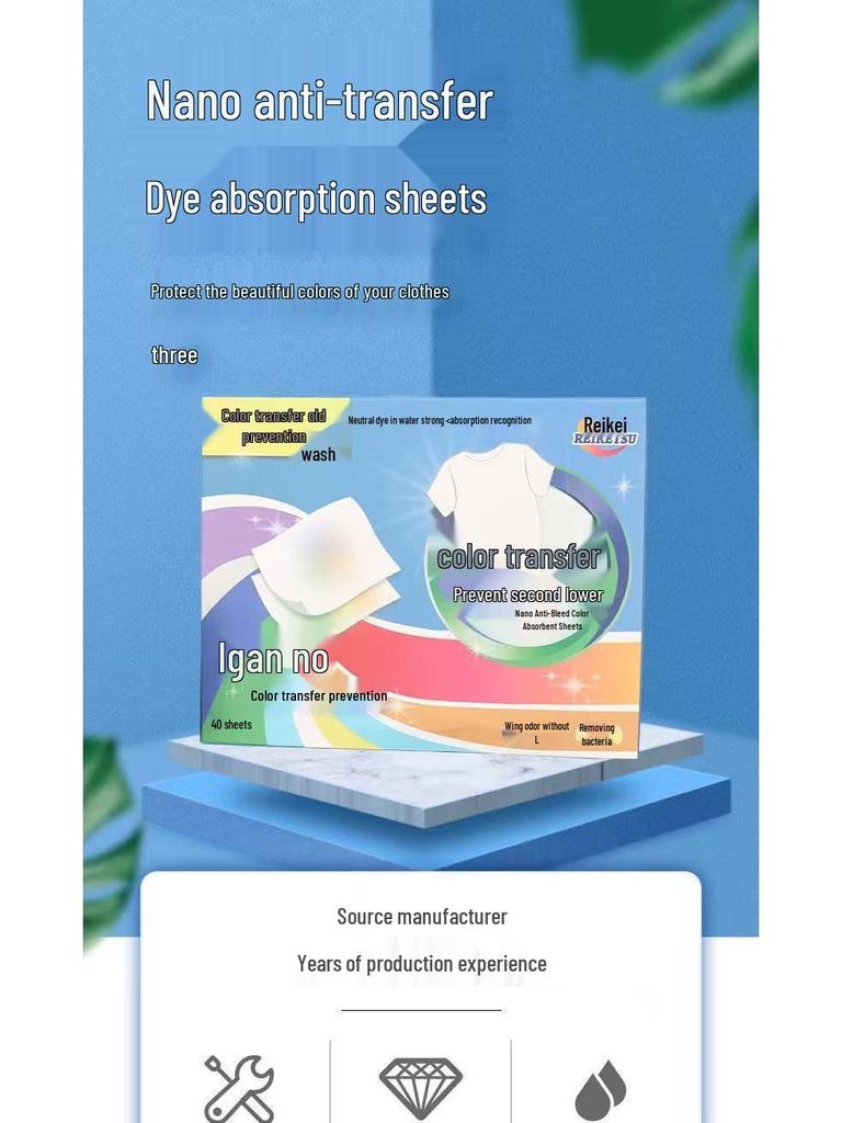 Anti-Bleed Color Absorbing Laundry Sheets - Prevent Stains for Mixed Washes, Family Pack