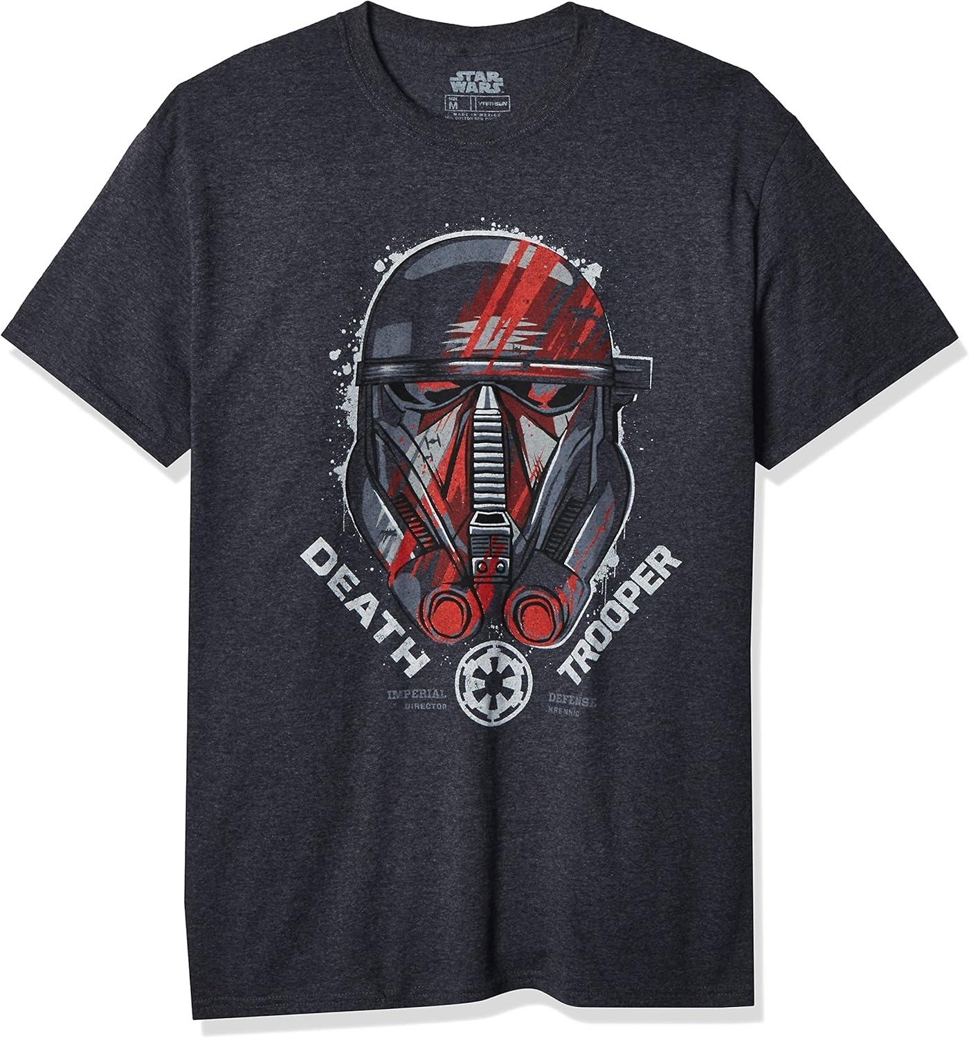 Мужская футболка STAR WARS с принтом шлема отряда Штурмовиков Смерти из «Изгоя-один» XXXXXL чёрный