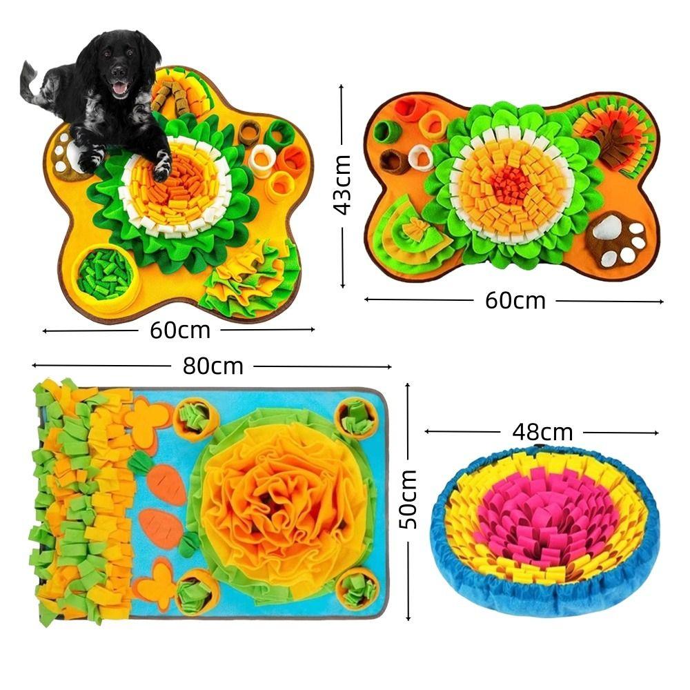 Neue Polyester Welpen Schnüffelmatte Große Größe Langsames Fressen Hunde Puzzle Futterspender Futterausgabe Langlebige Haustier Duftmatte für Hundetraining
