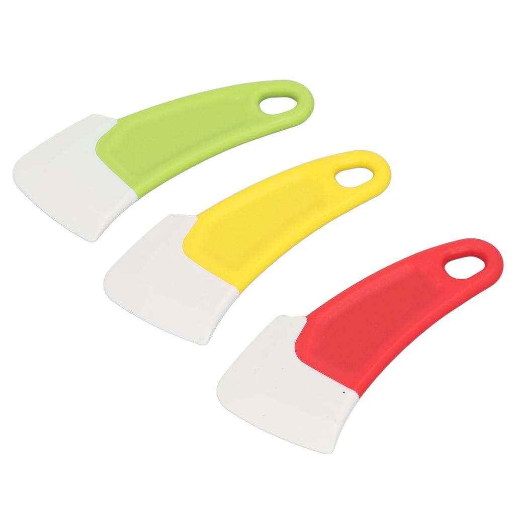 3pcs Silicone Pan Scraper Dish Cleaning Spatula Non Stick Reusable Curved  Kitchen Pan Pot Clean