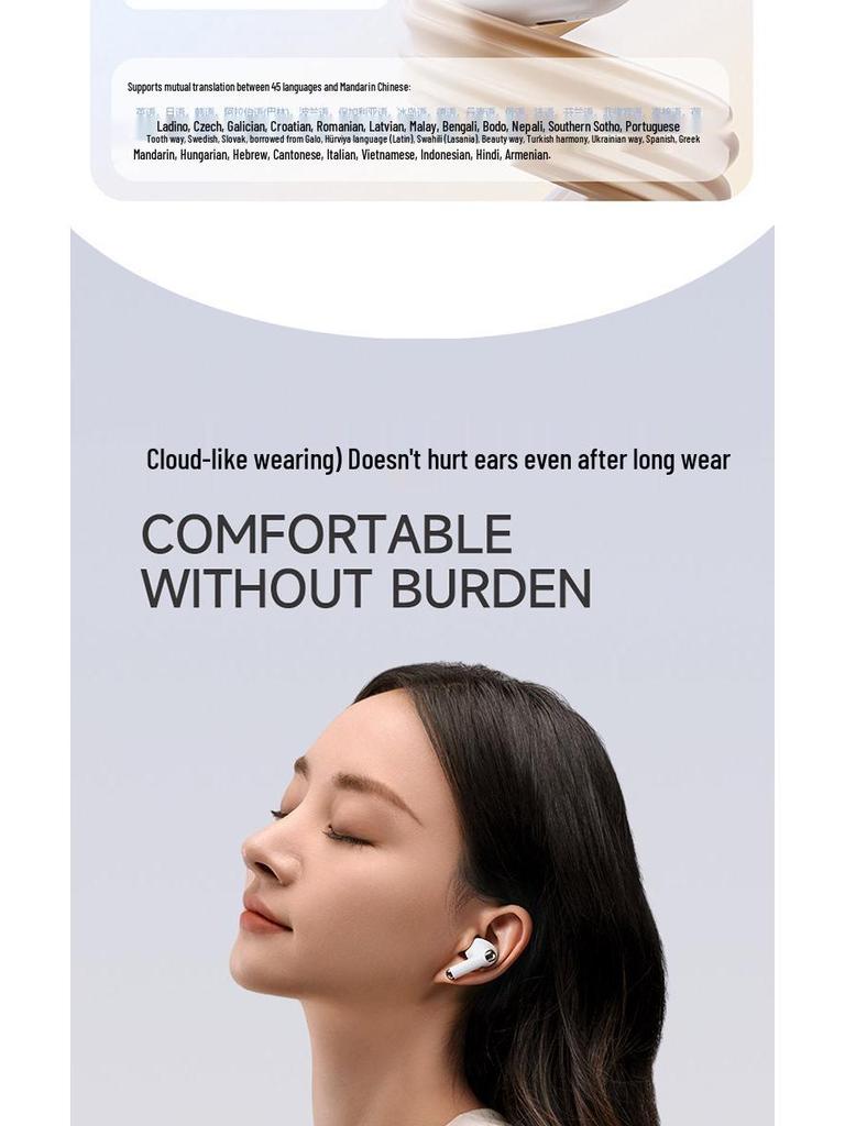Xiao Du T200 True Wireless Sports Bluetooth Headphones with Active Noise Cancellation and Simultaneous Translation.