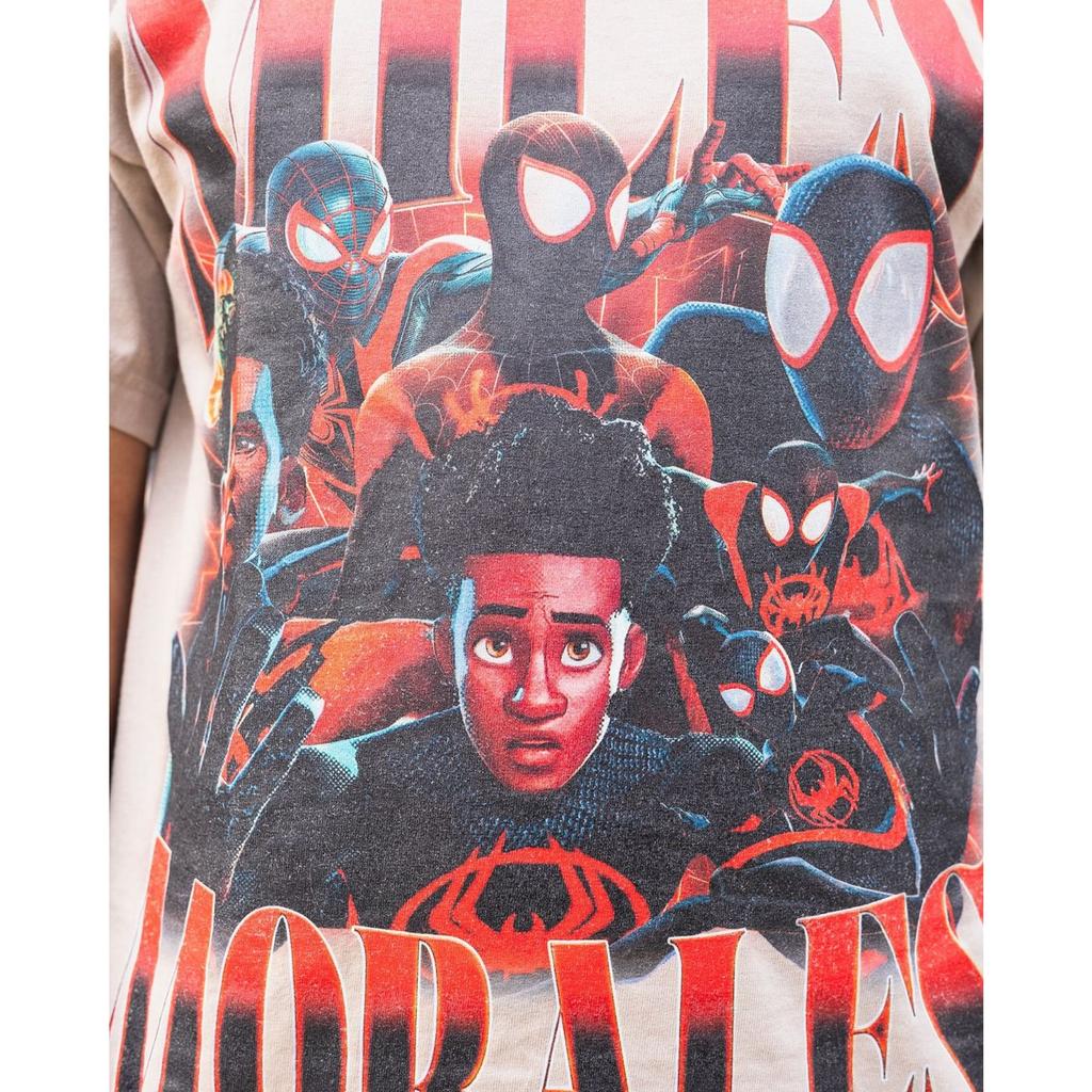 Miles Morales Spider-Man Movie Graphic T-shirt Women's Men's Oversized Streetwear Y2k Hip Hop Harajuku Short Sleeves High Quality Female Male Clothing