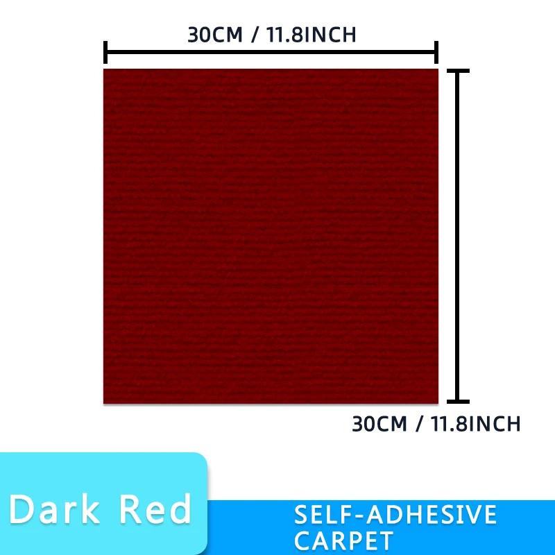 

20 шт. Самоклеящийся ковролин Квадрат 30см*30см 9 цветов Отклеивающийся стикер Съемный стикер Для DIY Домашний декор Прихожая В помещении