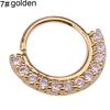 1ks Dámské kubické zirkonie vykládané kroužek do nosu Šroubovice náušnice Kruhový piercing Šperky