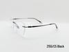 Men's Rimless Titanium Glasses Frame with Anti-Blue Light Lenses: Myopia & Presbyopia Compatible, Style Z155