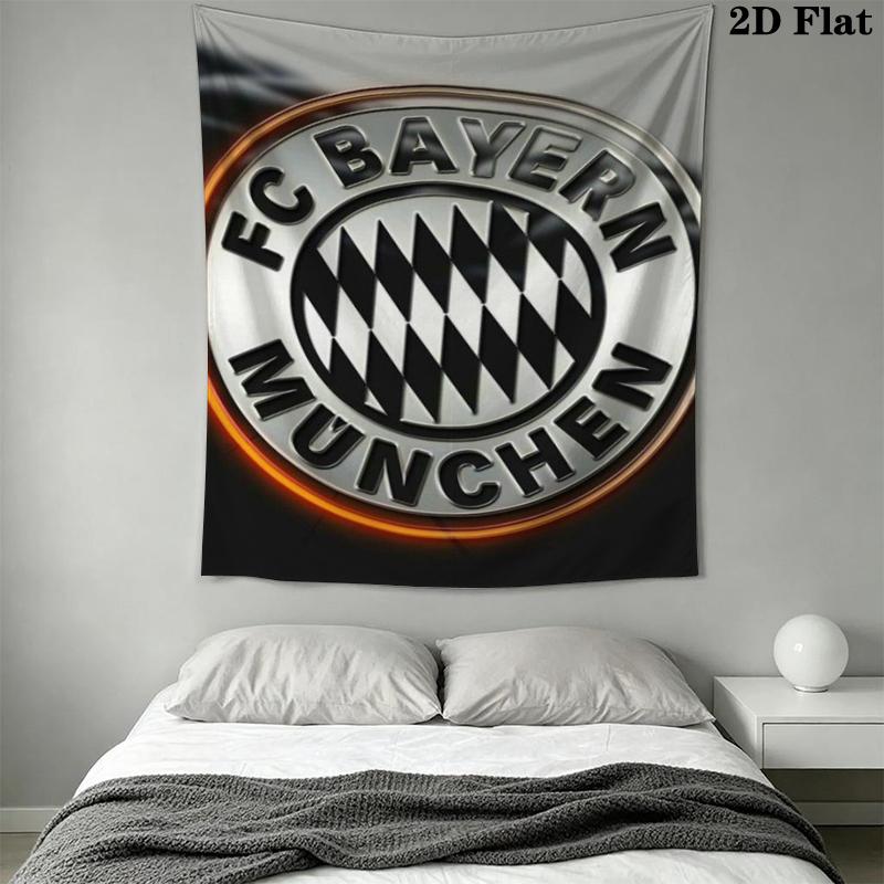 FC Bayern Munich Wall Tapestry Aesthetic Wall Hanging Printed Fabric Blanket Decorative Tapestries for Bedroom Living Room Home Decor