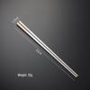 Qianxing 304 Stainless Steel Titanium-Plated Chopsticks