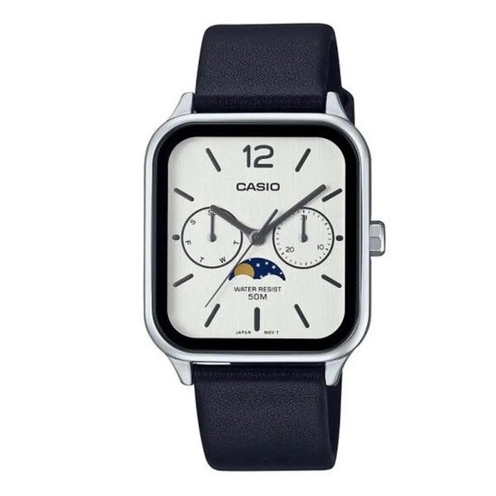Cio Leather Watch Couple Watch Moonphase MTP-M305L-7A MTP-M305L-7A