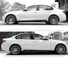 2.05M Glossy 5D Carbon Fiber Side Skirt Sill Decal Stripe Stickers For BMW F30 F22 F23 E90 E91 E92 E93