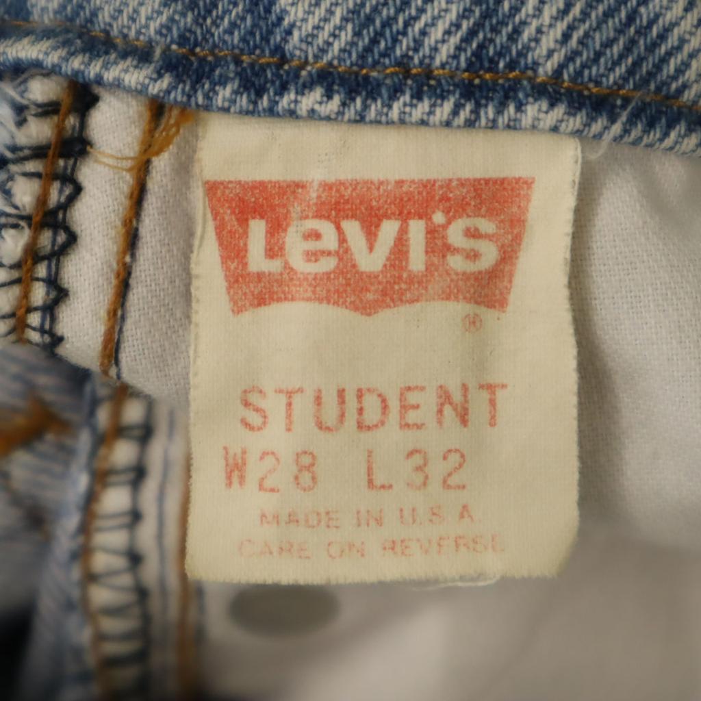 Levi's 80s 40752-0214 Old USA Made Orange Tab Denim Pants W28 Blue Men's Used