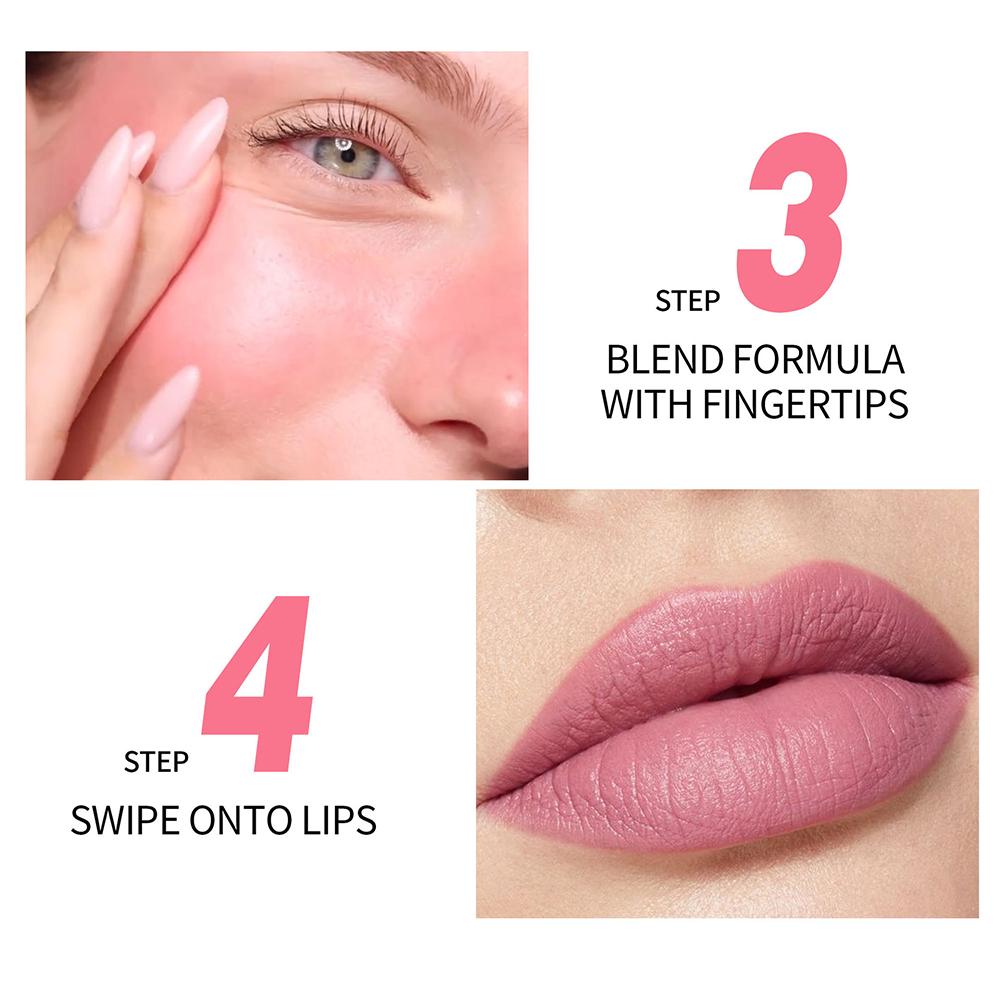 Lippenförmiger Lippenstift Make-up Fauler Lippenstift Samtmatt Feuchtigkeitsspendender Lipgloss Wasserdicht Nicht abfärbend Langanhaltendes Make-up