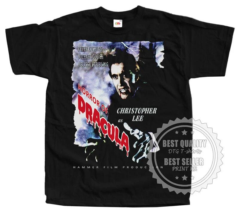 

Horror of Dracula T SHIRT Tee v10 Horror Poster Vintage Black sizes S to 5XL 3XL