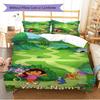 Name Custom Explorer Dora Pattern Bedding Set Quilt Cover Pillowcase Home Decor Gift (1 * Duvet Cover + 2 * Pillowcase, Without Core)