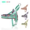 Colorful Floral Printing Padded Harness for Dogs Adjustable No-pull Nylon Pet Walking Training Vest for Small Medium Large Dogs