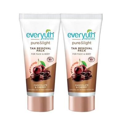 Everyuth Naturals Schokoladen- und Kirsch-Gesichtsmaske zur Bräunungsentfernung, 50 g (2er-Pack)