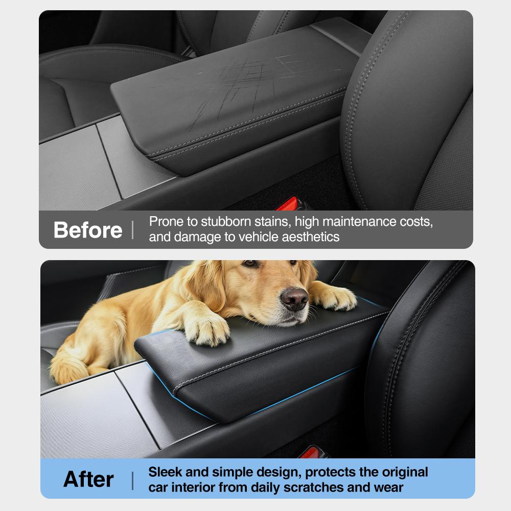 Heenvn For Tesla Model 3 Y Highland Juniper 2026 Armrest Pad Anti-fouling Case Center Console Cover Anti-scratch Car Accessories