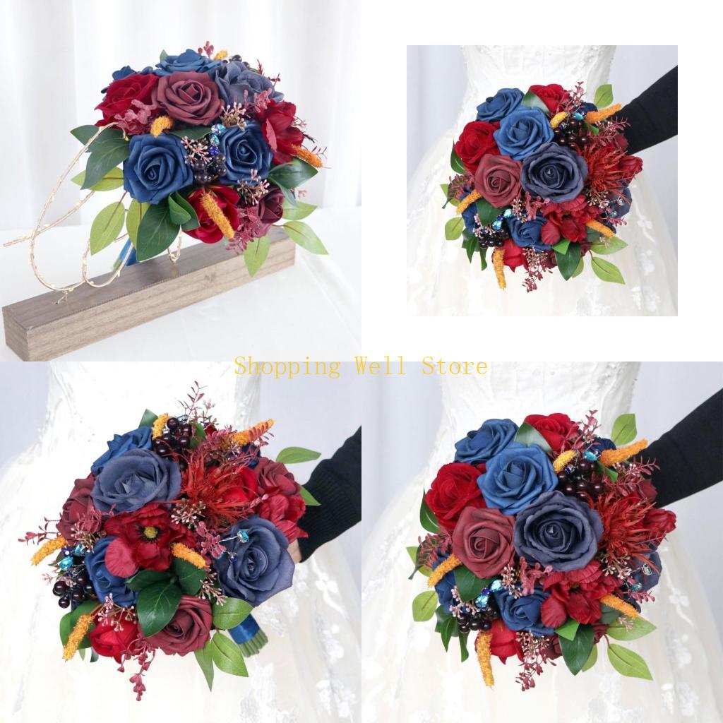 KX4B Artificial Flower Arrangements Artificial Flower Bouquets for Ceremony, Wedding Party Decorations, Table Centerpieces China Mainland