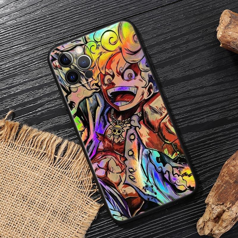One Luffys Piece Sun God Nika Funda For iphone 17 Case For iPhone 16 15 11 12 13 Mini 17 Pro Max 16 Plus 17E 16E Air Soft Cover iPhone 11Pro Max