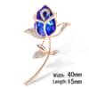 Elegant Rose Bow Tie Brooch Pin