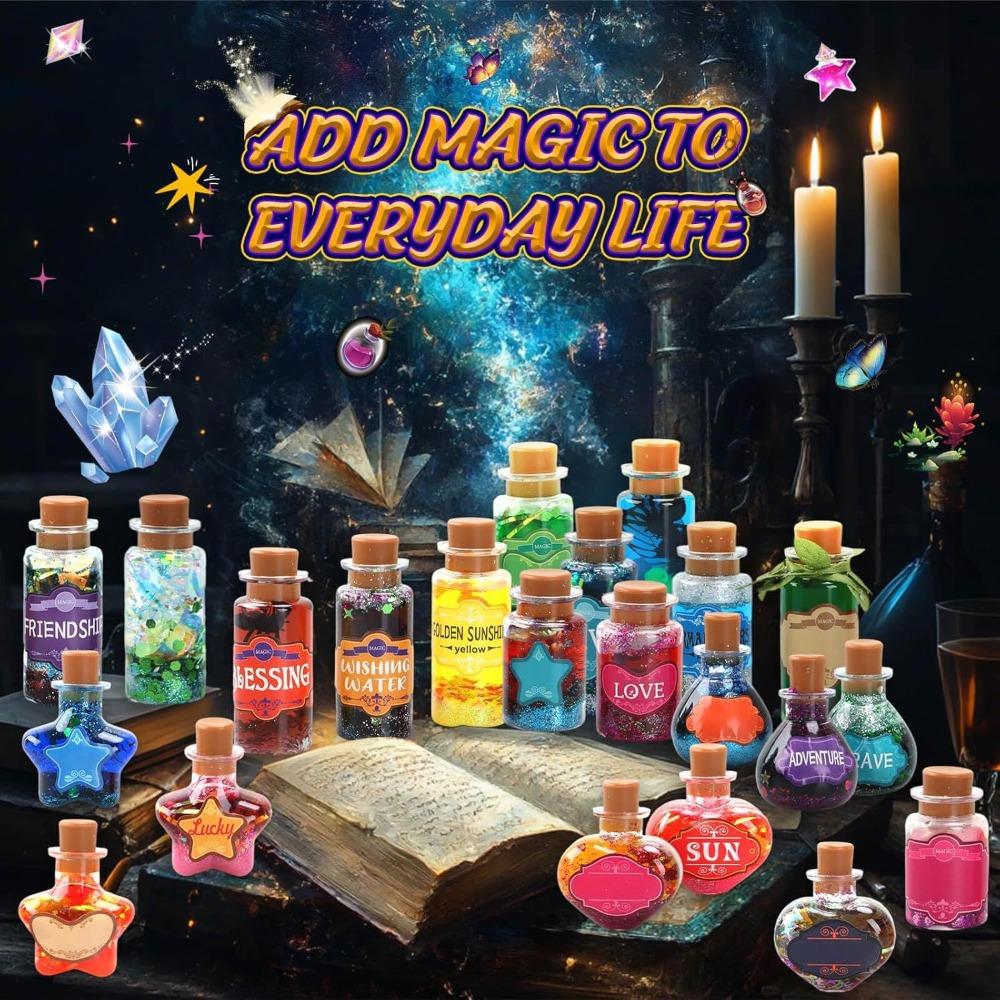 Fairy Magic Craft Kit for Kids with Potion Bottles Fairy Magical Potions Making Craft Kit Art Crafts Birthday Gift for Girl Boy