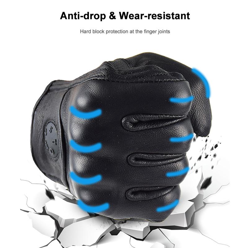 Goatskin Motorcycle Gloves Summer Men's Brown Vintage Leather Motorcycle Motocross Gloves Women's Motorcycle Hand Gloves