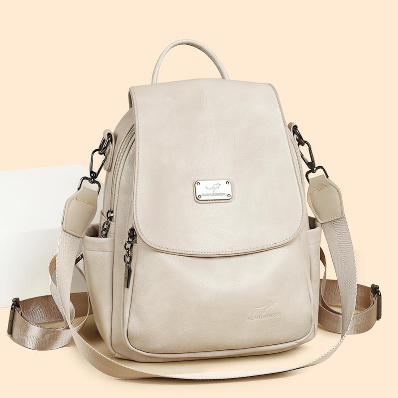 PU Backpack Women's Bag Large Capacity Travel Backpack