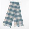 100% Wool Plaid Scarf for Women - High-end, Warm, Versatile with Tassels - Perfect for Autumn and Winter