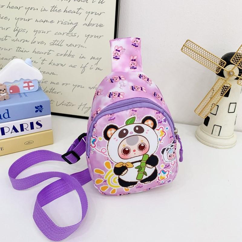 Toddler Baby Three Cartoon Crossbody Bag Pattern Breathable Fabric Outings Daily