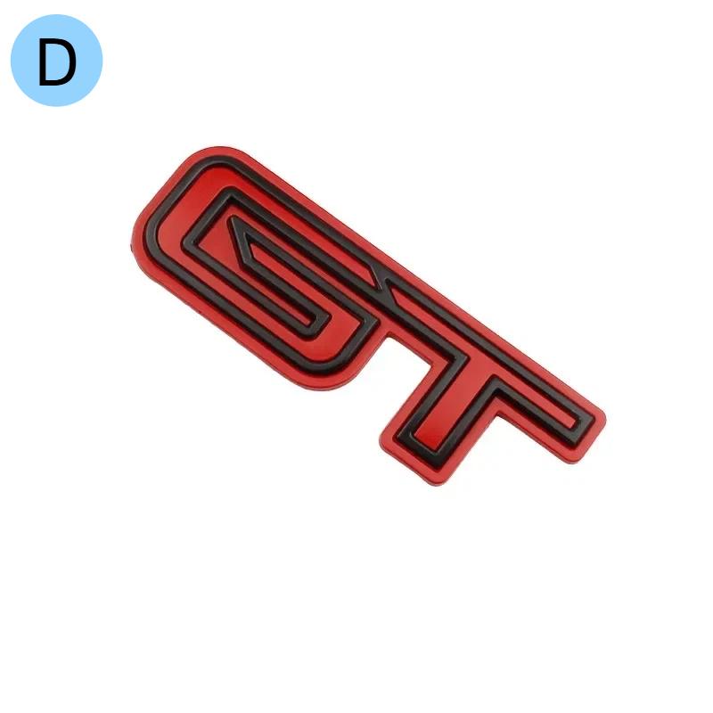 

For F-o-rd M-u-stang Mach-E 3D GT Logo Sticker Door Trunk GT Zinc Alloy Creative Emblem Badge Stickers Car Decoration Accessories D