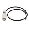 12v 10A waterproof Motorcycle CNC Aluminium Alloy Switches 1inch 25mm Handlebar Headlight Switch with Indicator Light (Chrome)