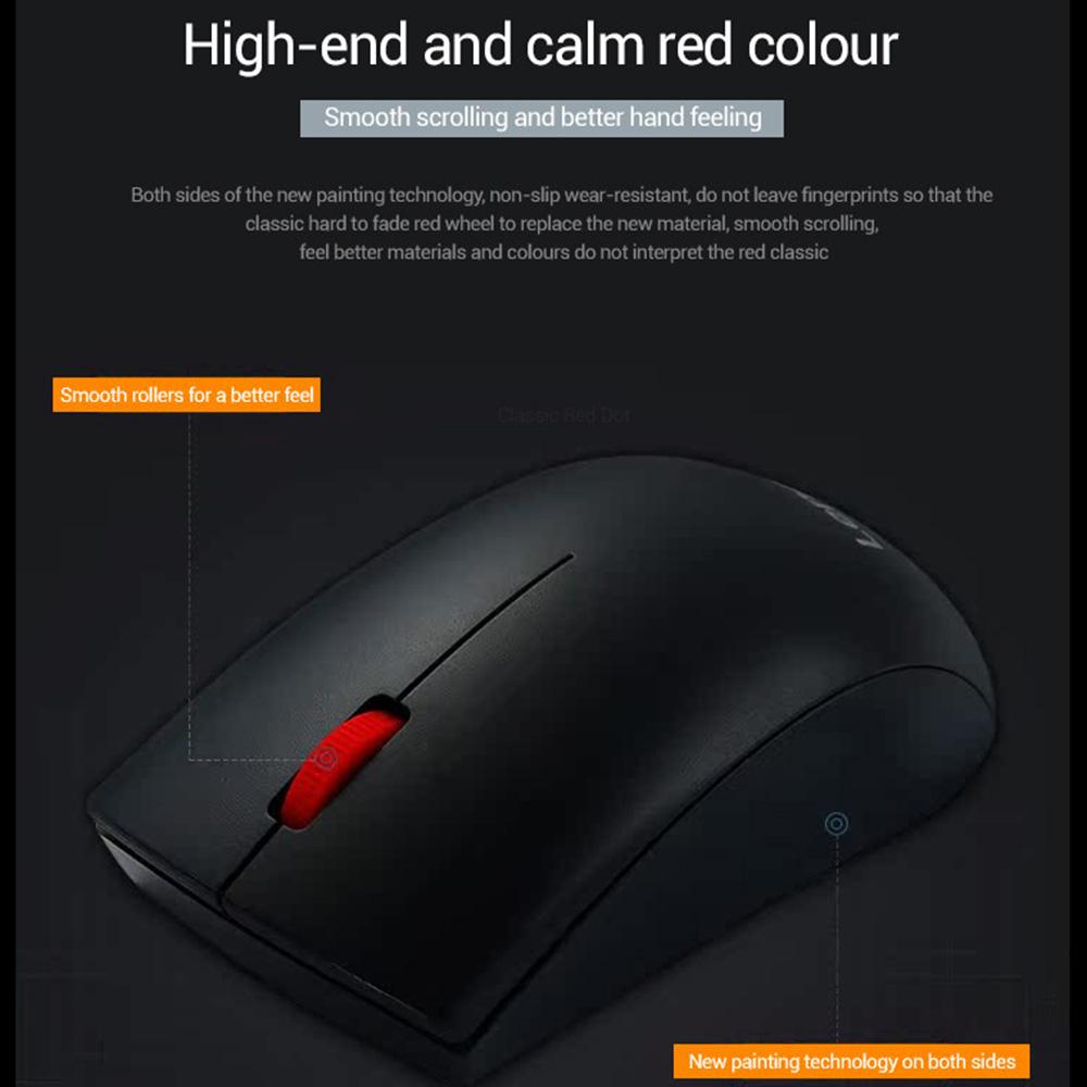 LENOVO M120pro 1000 DPI 2.4G Wireless Mouse Plug and Play Ergonomic Design Portable Mice
