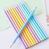 30Pieces Wood Pencil with Erasers Triangular Drawing Pencils Ergonomic Grip for Students Artists Sketching Drawing