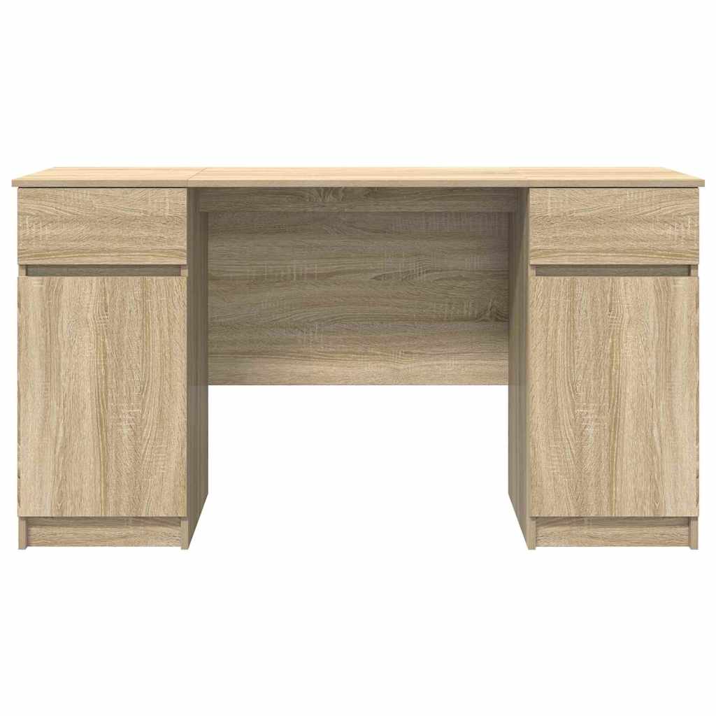 Desk in Sonoma Oak 140 x 49 x 76 cm Particleboard
