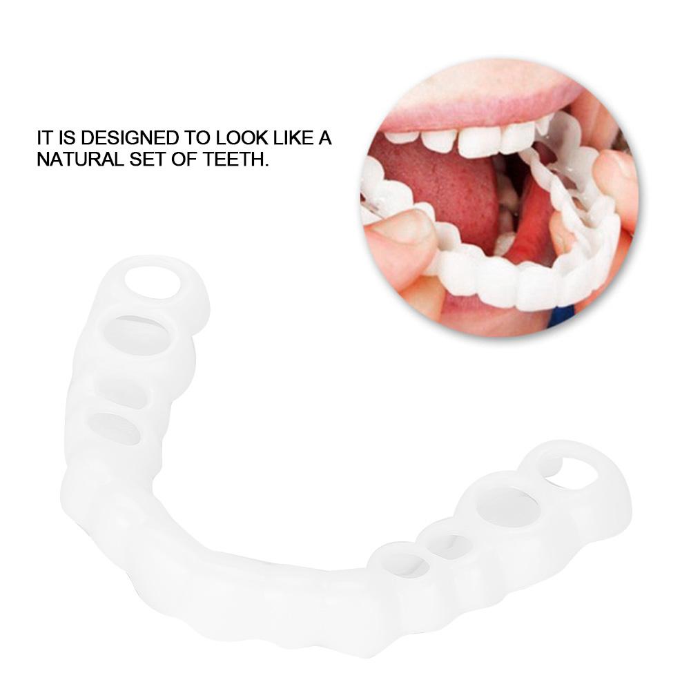 Upper Temporary False Teeth Cover Cosmetic Set False Fake Tooth Kit