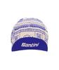 Santini Tour de France 2025 Cap RE460COTARC5TDF White/Blue