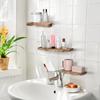 Rustic Multi-Layer Floating Shelf Wall Mounted Picture Display Rack Plant Stand  Over Toilet