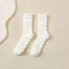 Women In Autumn and Winter with Velvet and Thick Warm Home Floor Indoor Sleeping Tube Socks