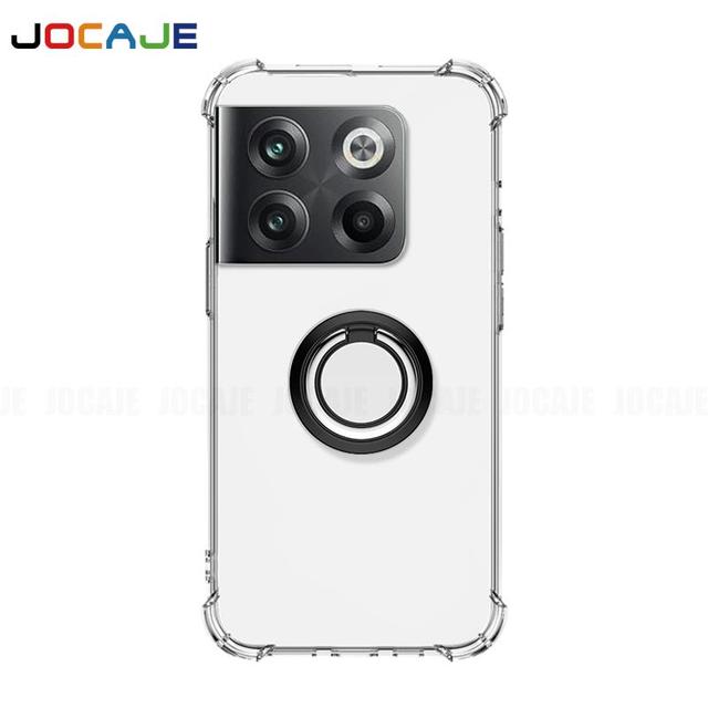 Ring Stand Transparent Defense Ochranné Nárazuvzdorné pouzdro Držák držáku Oneplus ACE2 Pro Průhledný měkký silikonový TPU Airbag Zadní kryt telefonu
