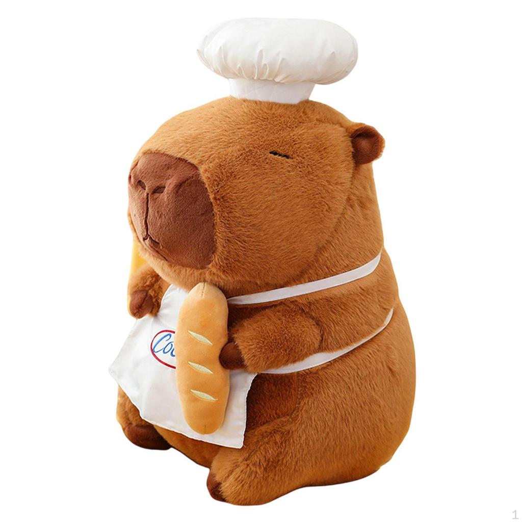 Capybara Plush Doll Chef Toy Stuffed Animal for Kids Adults