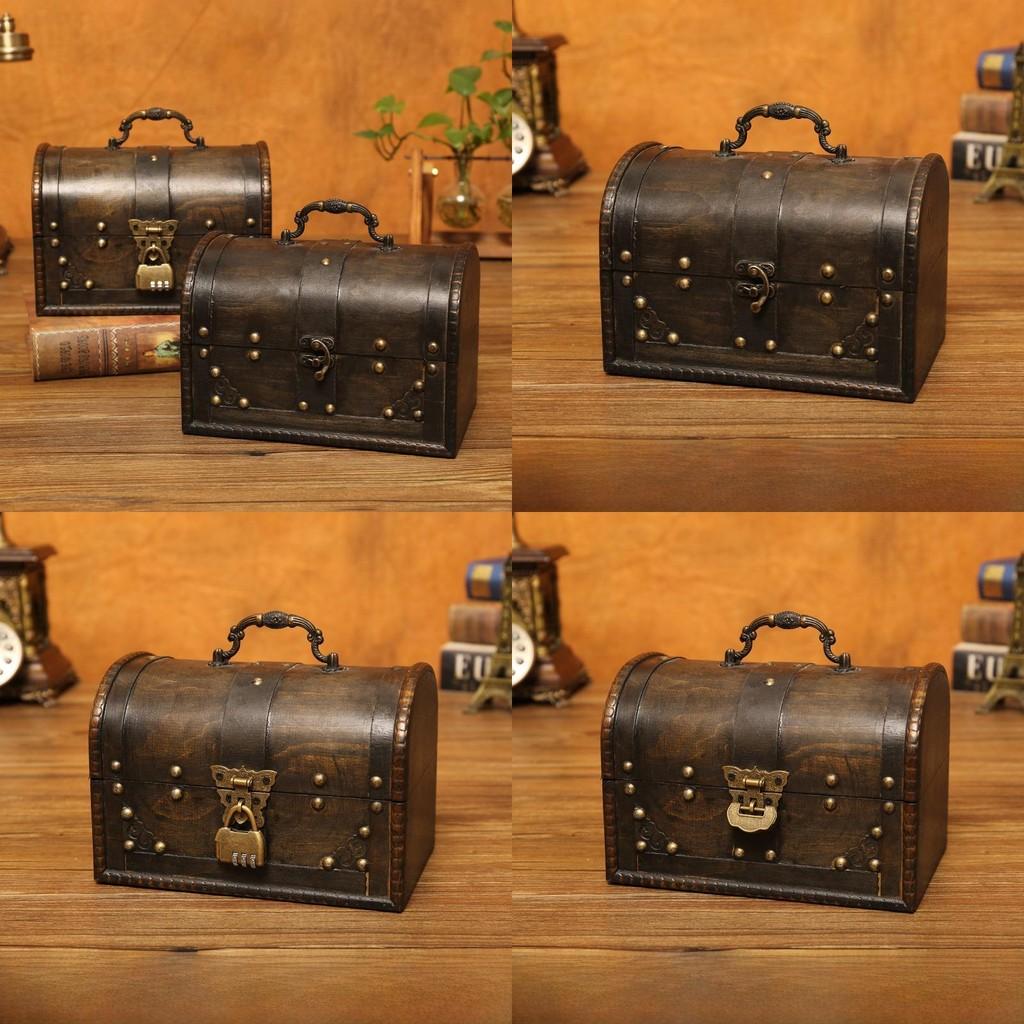 Wooden Classic Storage Chest Boxes For Home Office And Decoration Use Gifts